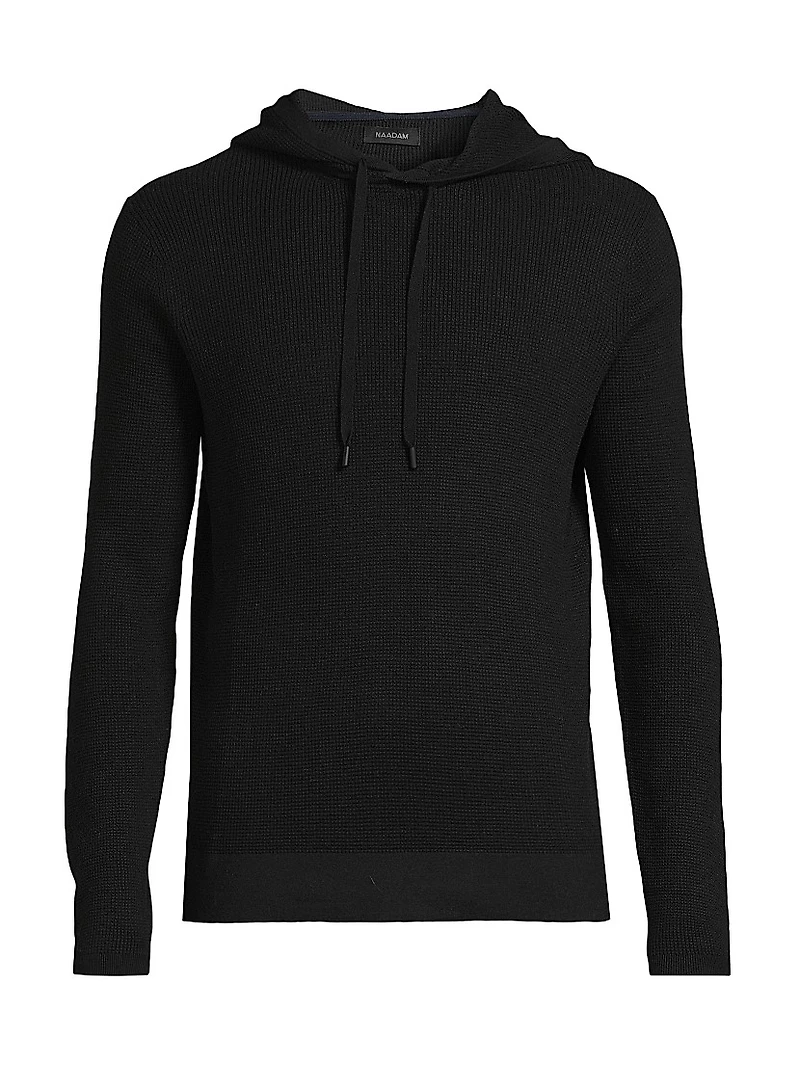 Cotton & Cashmere Waffle Hoodie