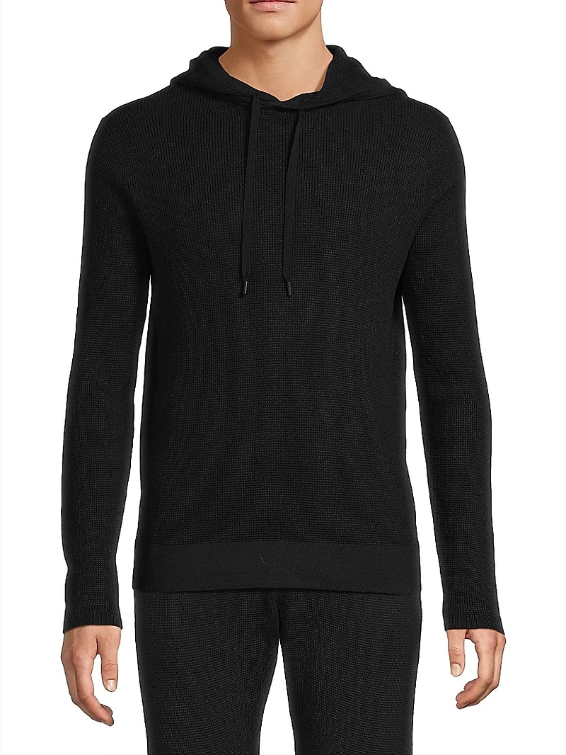 Cotton & Cashmere Waffle Hoodie