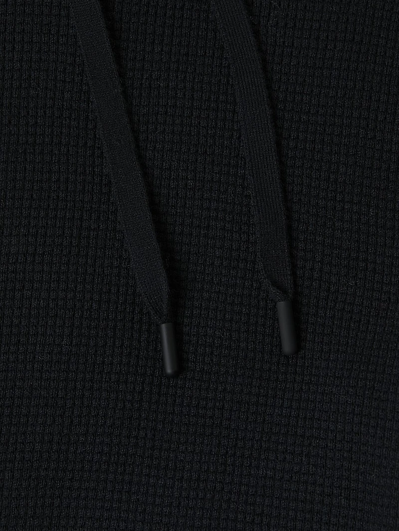 Cotton & Cashmere Waffle Hoodie