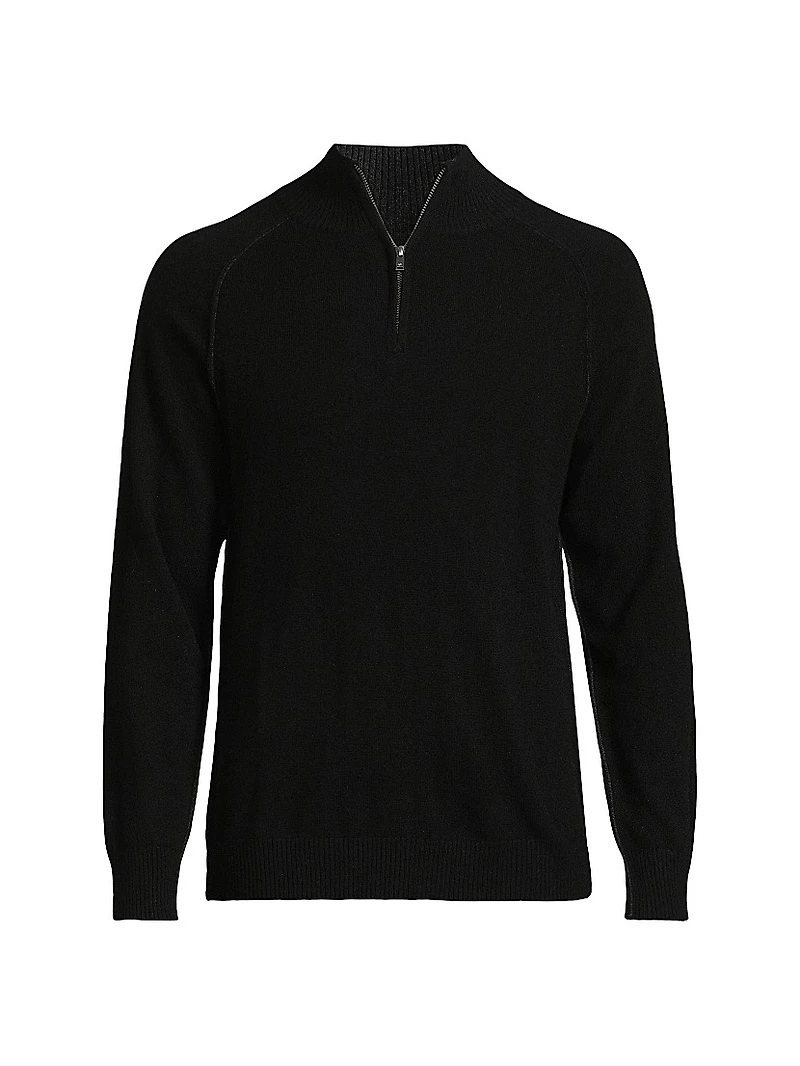 Cashmere Quarter-Zip Sweater