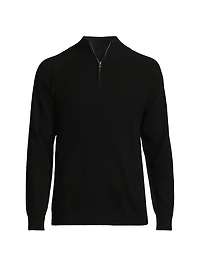 Cashmere Quarter-Zip Sweater