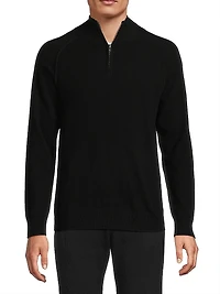 Cashmere Quarter-Zip Sweater