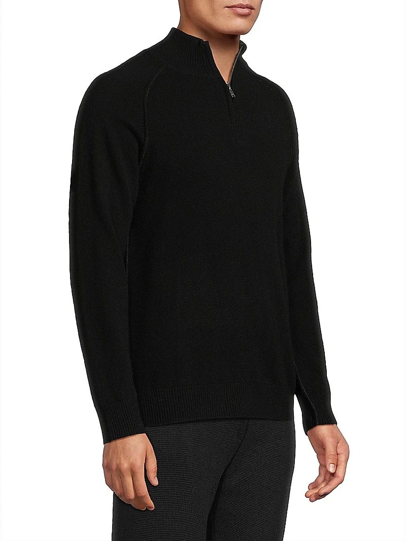 Cashmere Quarter-Zip Sweater