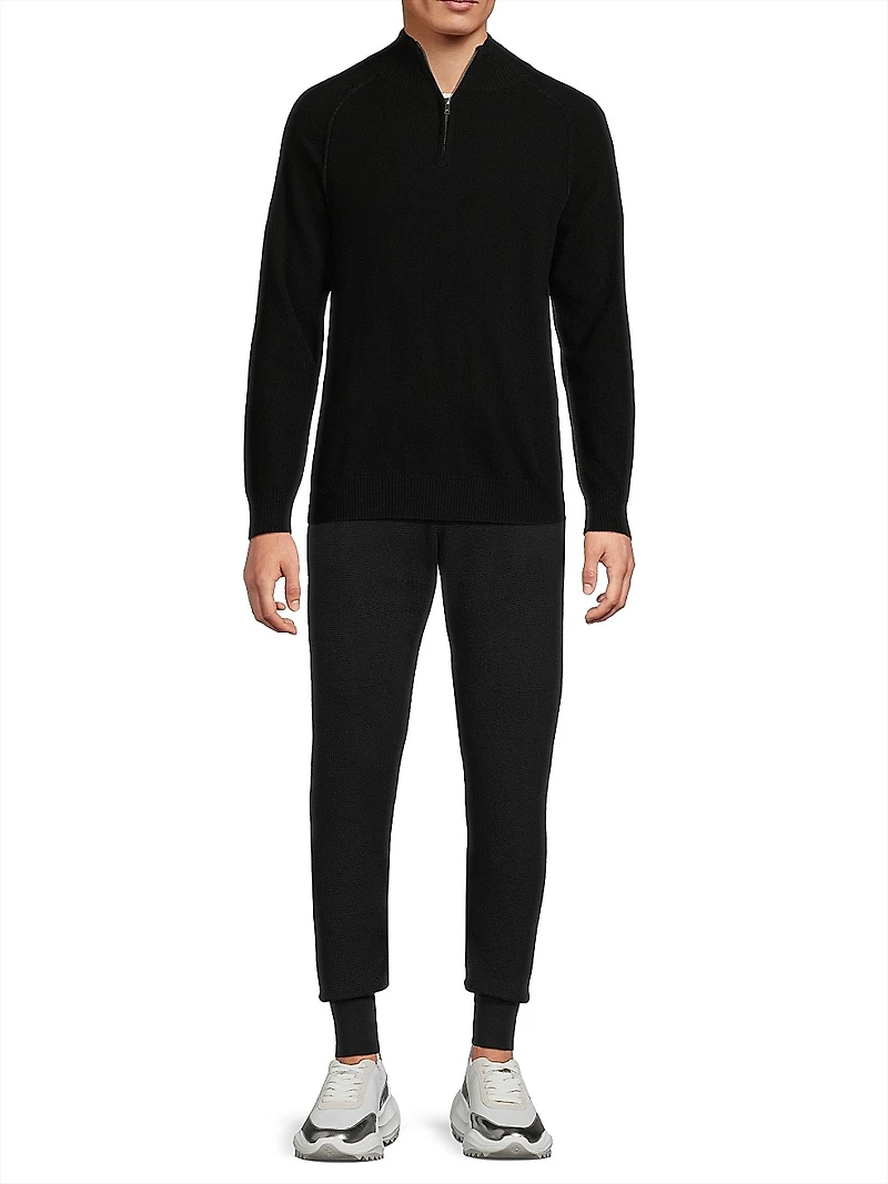 Cashmere Quarter-Zip Sweater