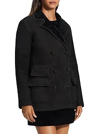 Reversible Peacoat Double-Breasted Coat
