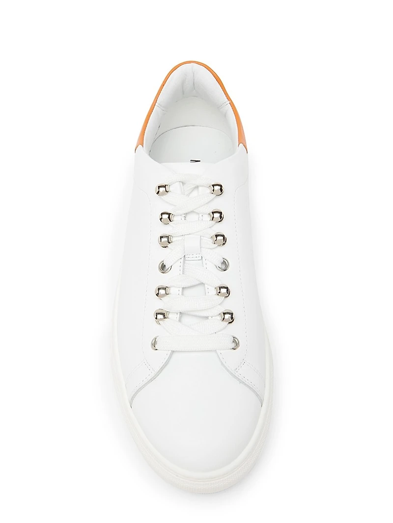 Leather Low Top Sneakers