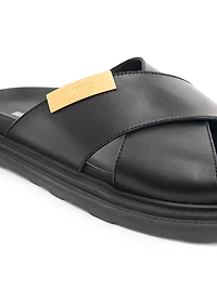 Leather Crisscross Sandals