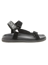 Logo Sporty Leather Sandals