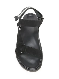 Logo Sporty Leather Sandals