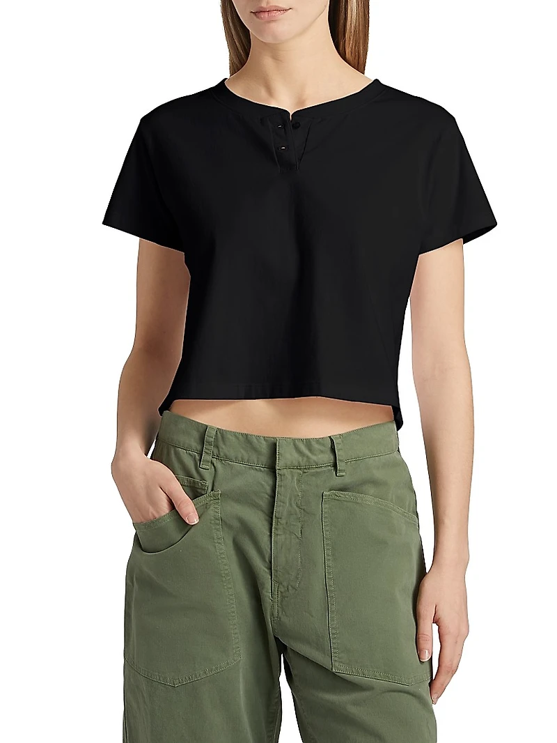 Margo Cotton Henley Shirt