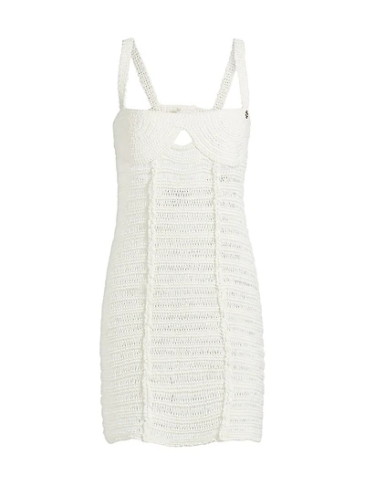 Crochet Cut-Out Minidress