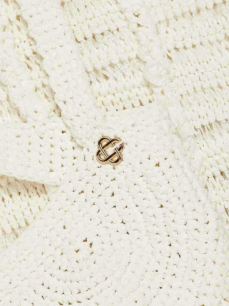 Crochet Cut-Out Minidress