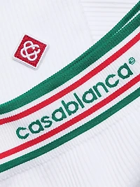 Rib-Knit Logo Fitted Shorts