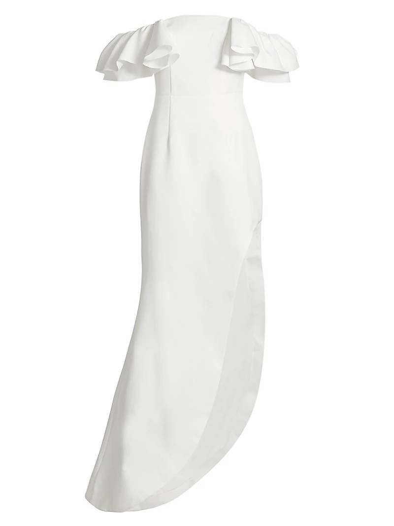 Geranium Hi-Low Cocktail Dress