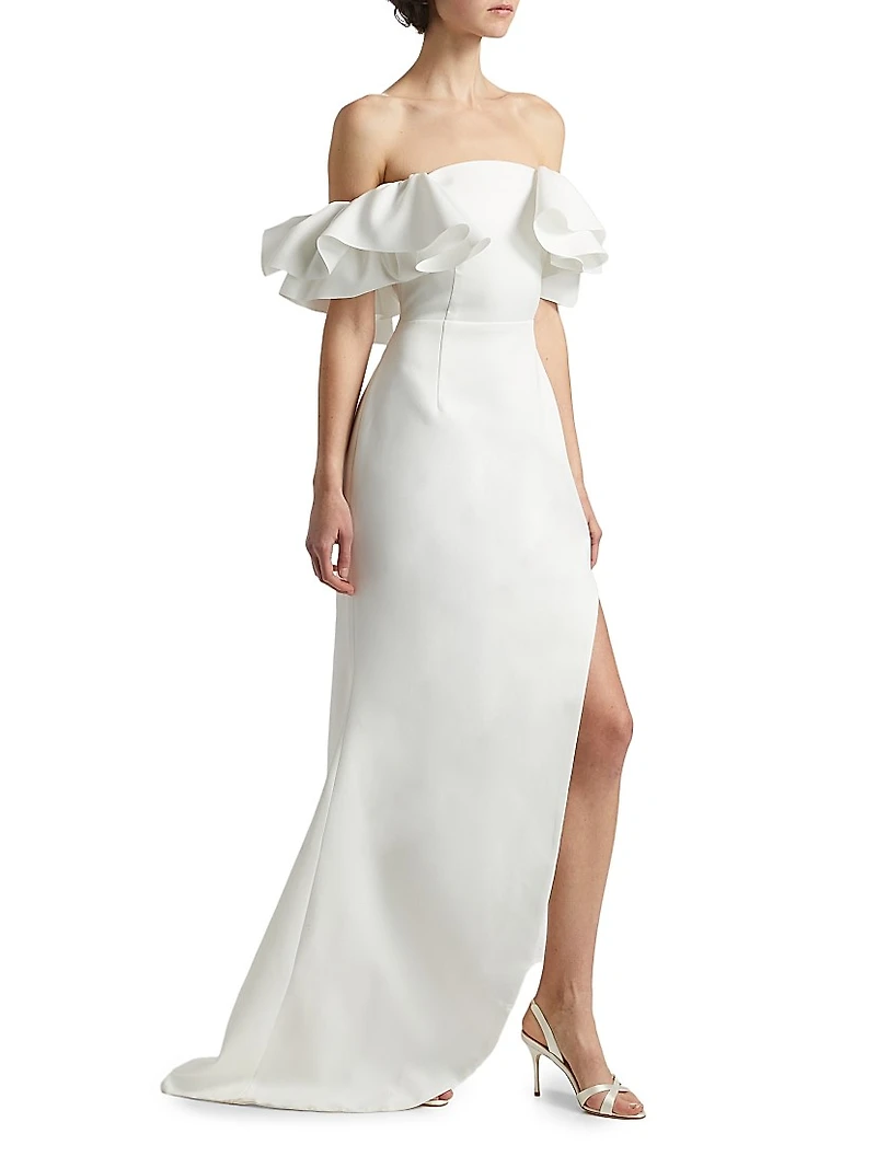 Geranium Hi-Low Cocktail Dress