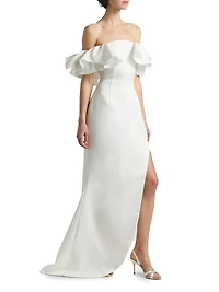 Geranium Hi-Low Cocktail Dress