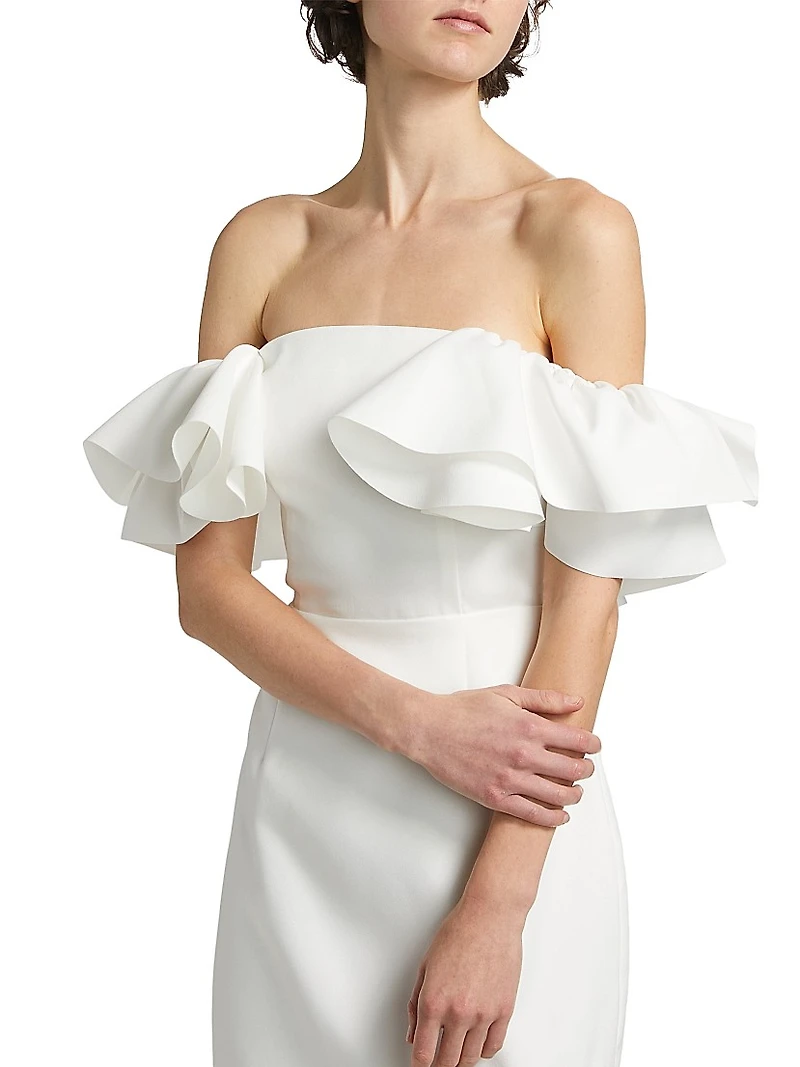 Geranium Hi-Low Cocktail Dress