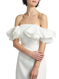 Geranium Hi-Low Cocktail Dress