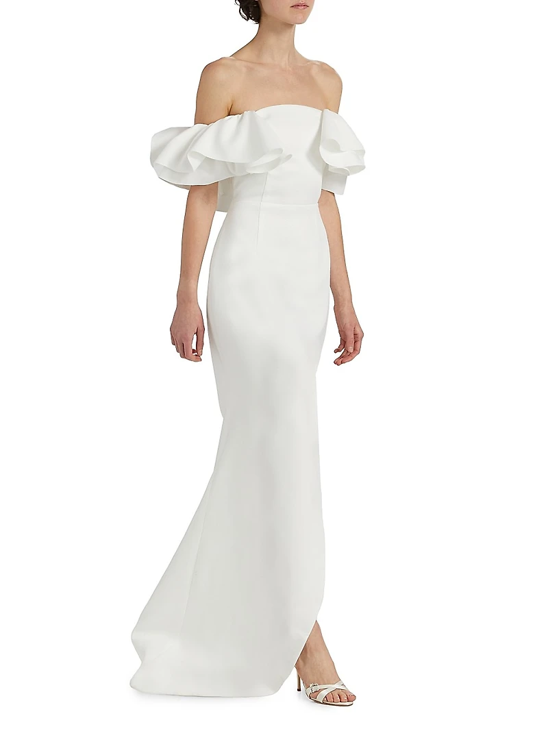 Geranium Hi-Low Cocktail Dress