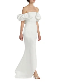 Geranium Hi-Low Cocktail Dress