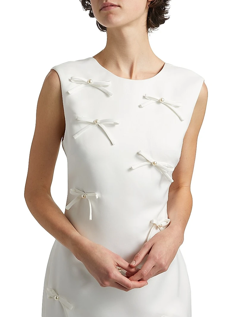 Rose Bow Shift Dress