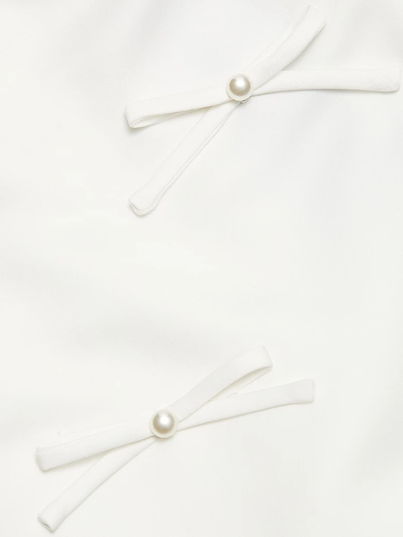 Rose Bow Shift Dress