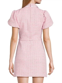 Norma Metallic Tweed Minidress