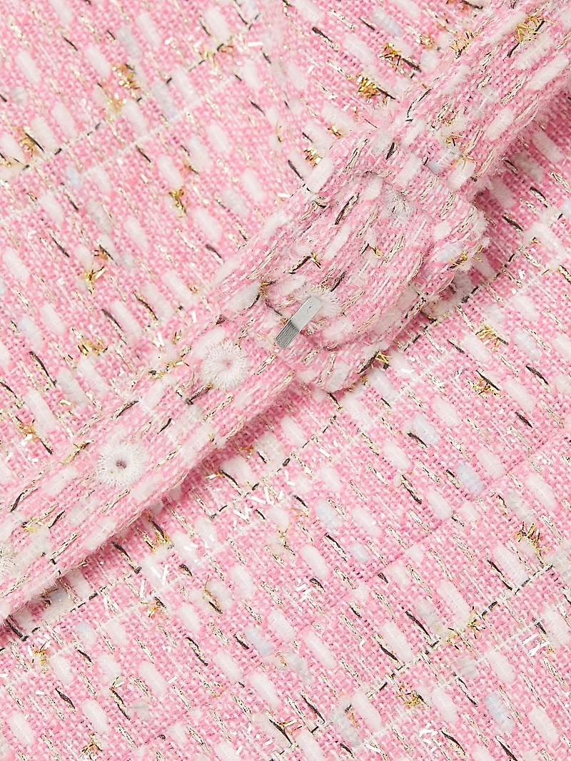 Norma Metallic Tweed Minidress