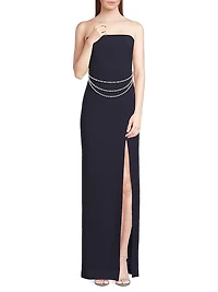 Josie High Slit Gown