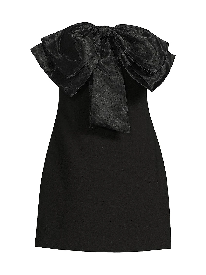 Zilla Organza Bow Minidress