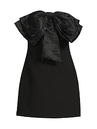 Zilla Organza Bow Minidress