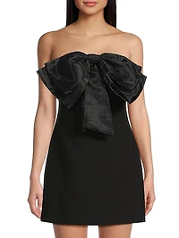 Zilla Organza Bow Minidress