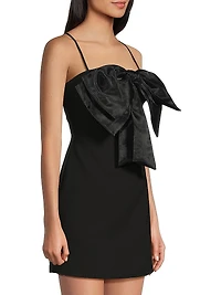 Zilla Organza Bow Minidress