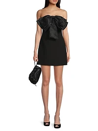 Zilla Organza Bow Minidress