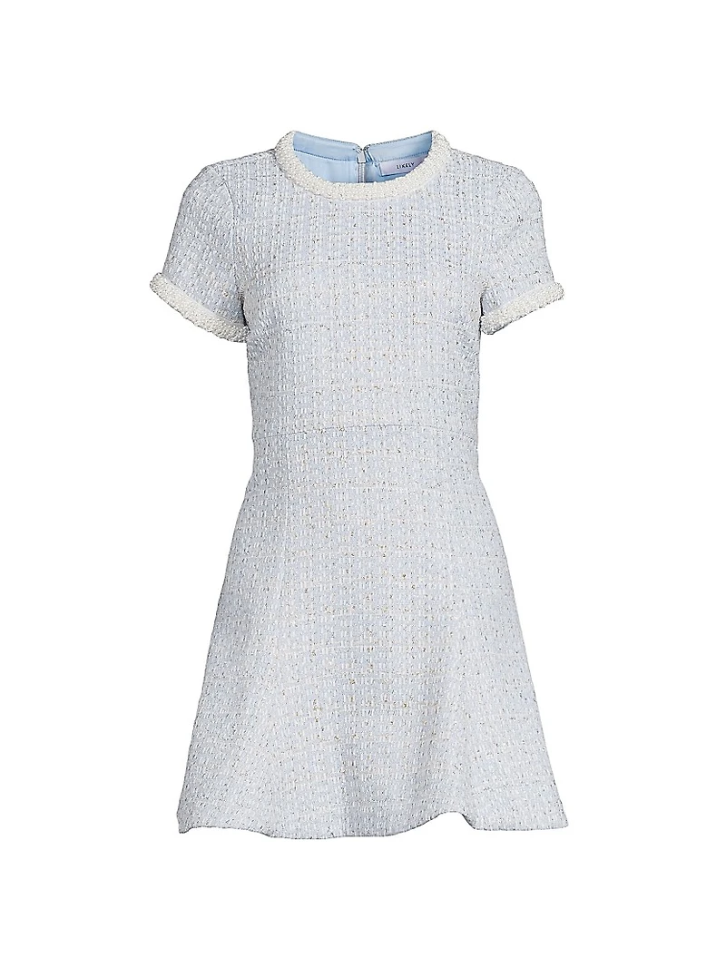 Brie Embellished Tweed Minidress