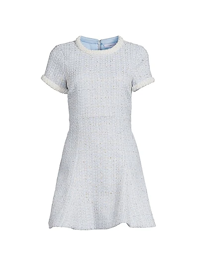 Brie Embellished Tweed Minidress