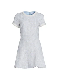 Brie Embellished Tweed Minidress