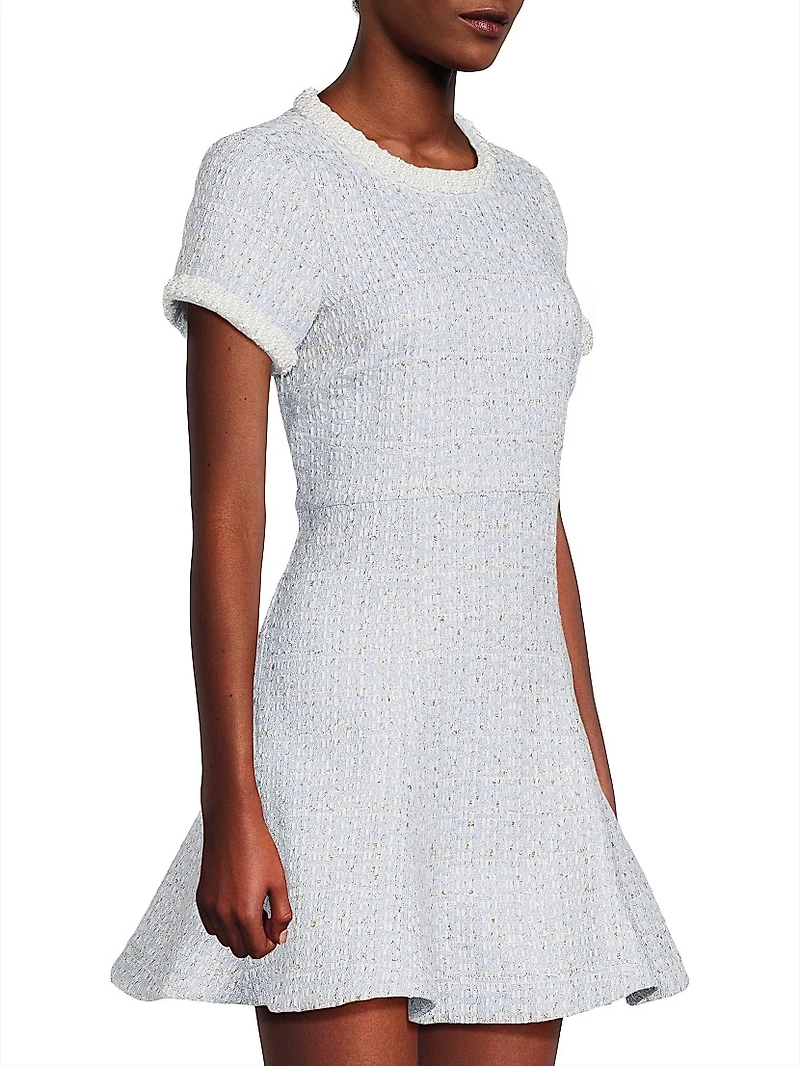Brie Embellished Tweed Minidress