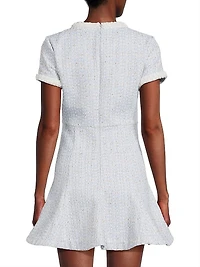 Brie Embellished Tweed Minidress