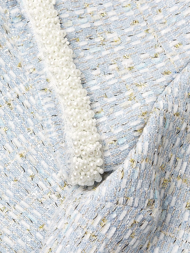 Brie Embellished Tweed Minidress