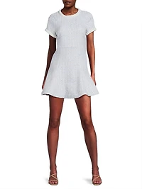 Brie Embellished Tweed Minidress