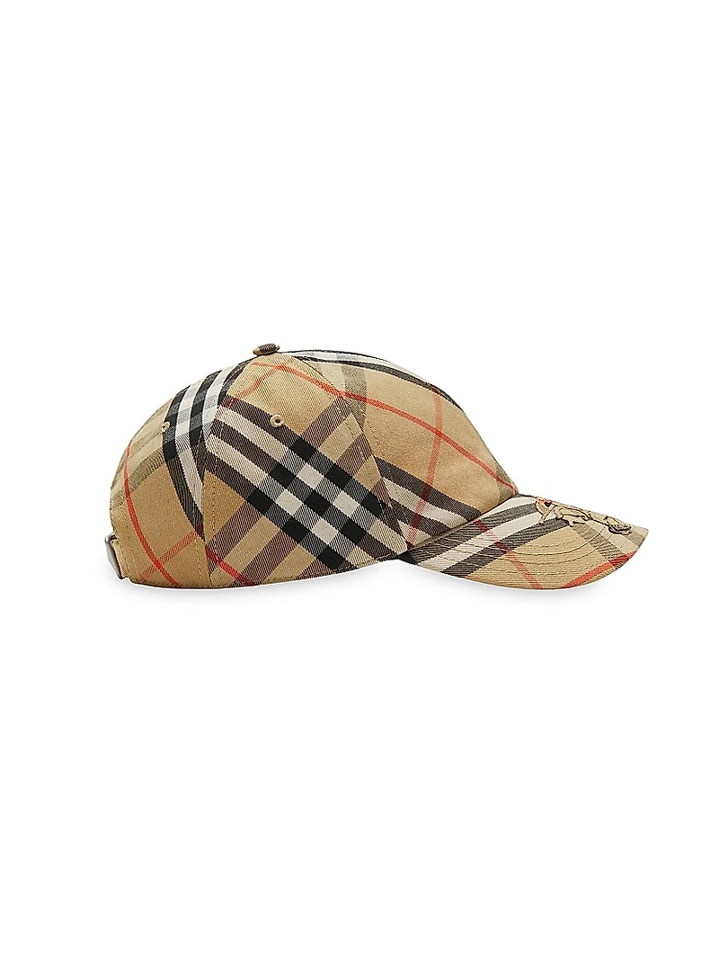 Check Twill Cap