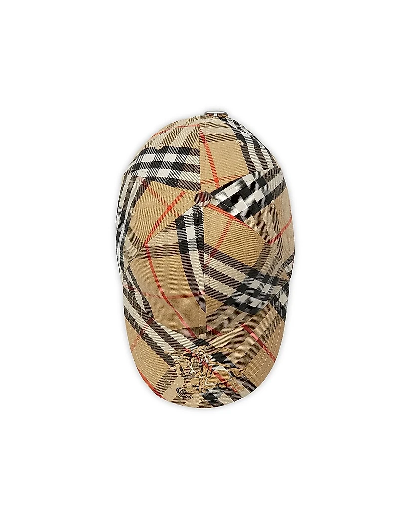 Check Twill Cap