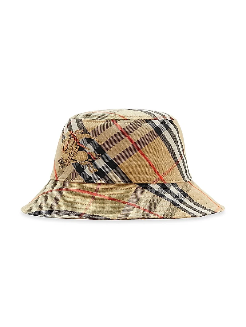 Check Twill Bucket Hat