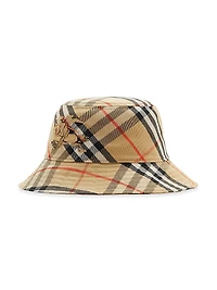 Check Twill Bucket Hat