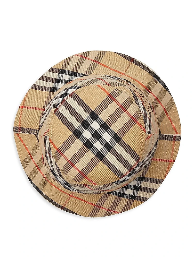 Check Twill Bucket Hat