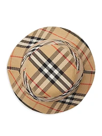 Check Twill Bucket Hat