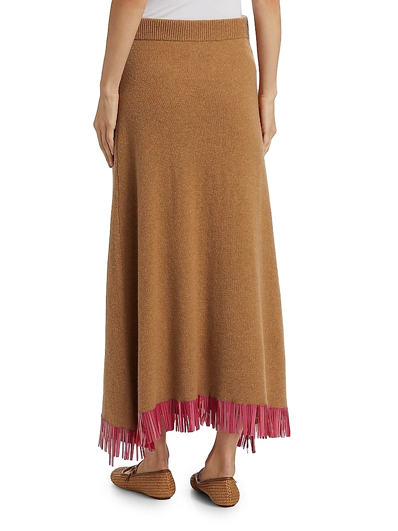 Bianca Wool Fringe Maxi Skirt