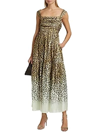 Meira Ombré Leopard Print Maxi Dress