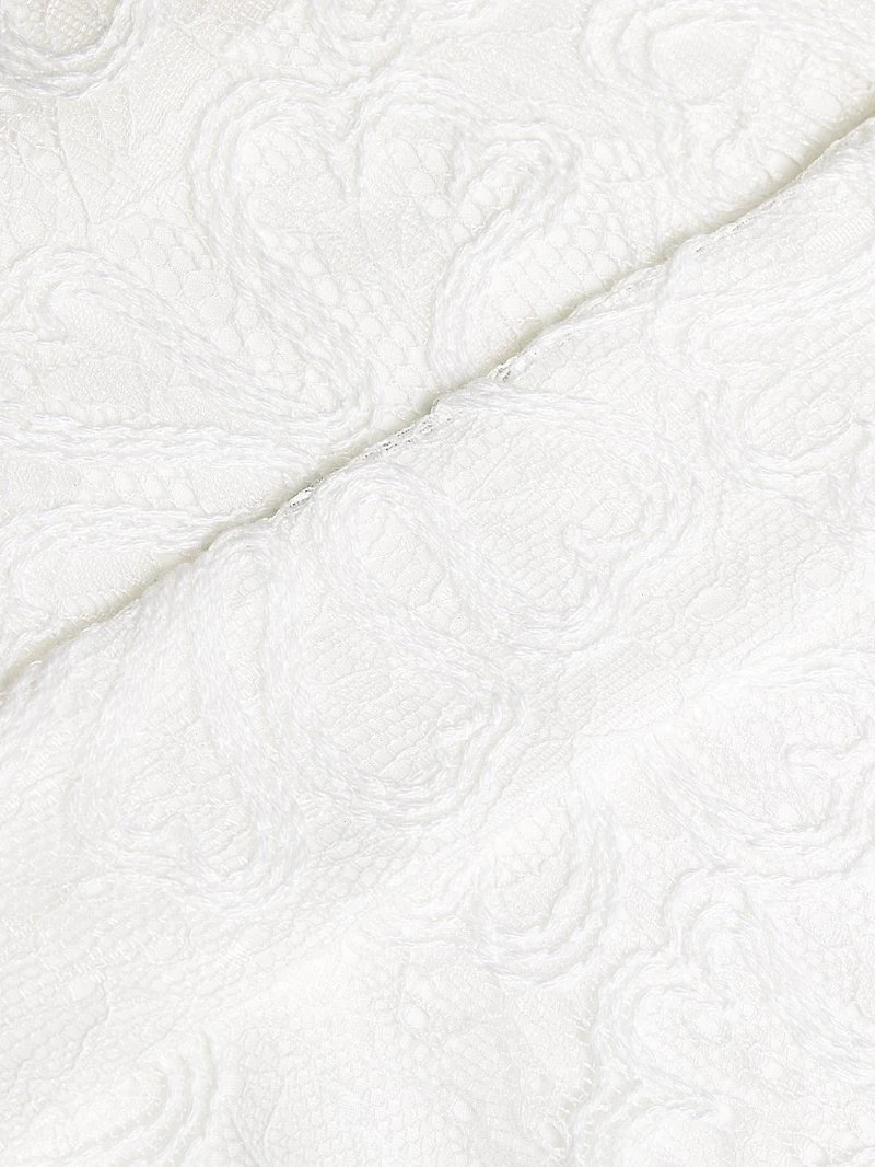 Posy Lace Tie-Neck Blouse